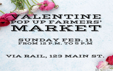 Valentine Pop Up Farmers Market