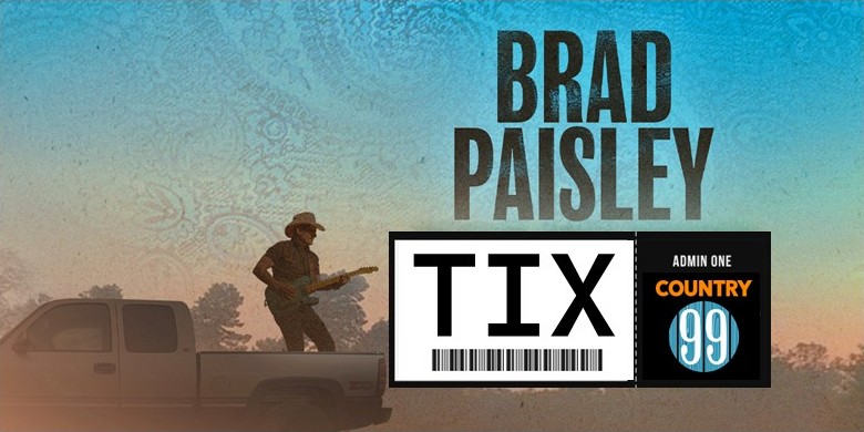 TIX – Win Tickets To See Brad Paisley!