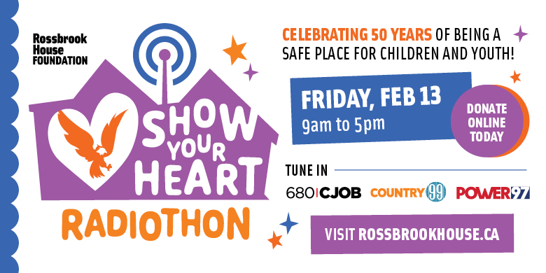 Rossbrook House ‘Show Your Heart’ Radiothon.